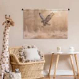Buizerd - Roofvogel - Natuur - Bruin Wandkleed katoen middel -wsfeer5_kind