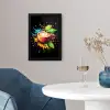 Koffie - Graffiti - Drinken - Abstract fotolijst zwart zonder passe partout klein -sfeer4