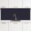 Plaid - Patroon - Visgraad - Blauw keuken achterwand 2 middel 871 -3d