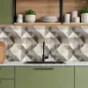 Geometrisch - Motief - Aardetinten keuken achterwand 2 middel 871 -sfeer3