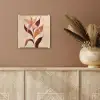 Minimalistisch - Bloem - Bladeren - Beige plexiglas 5mm klein -sfeer5