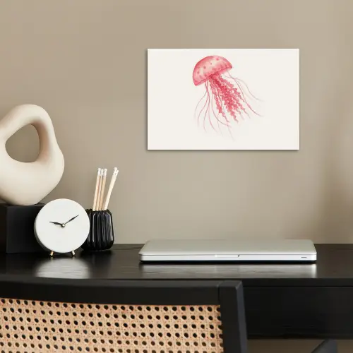 Kwal - Tentakels - Roze poster papier klein -sfeer1