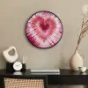 Hartvorm - Roze - Tie dye Fotolijst rond zonder passe partout klein -sfeer1
