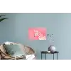 Zebra - Pink - Verf Muursticker klein -plant