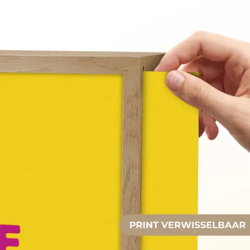 Smile - Roze - Geel Light Box met batterij (Wandlamp) middel -USP_websiteprintNL