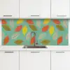 Bladeren - Herfst - Vintage - Pastel - Patroon keuken achterwand 2 middel 871 -3d