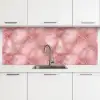 Roze - Kwarts - Goud - Marmer keuken achterwand 2 middel 871 -3d
