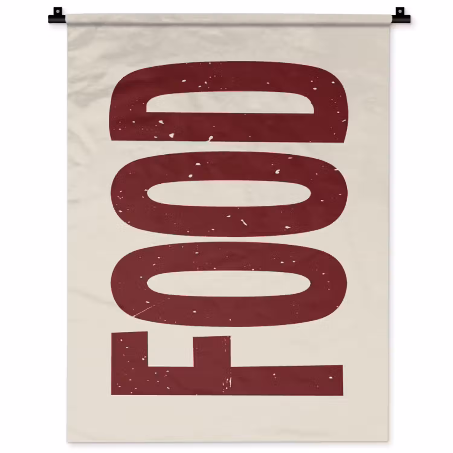 Wandkleed - Eten - Japandi - Rood - Decoratie