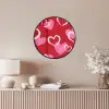 Patroon - Hartjes - Roze - Valentijn Fotolijst rond zonder passe partout klein -sfeer3