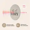 Beige - Winter - Quote - Cozy Akoestische PET Vilt - Rond klein -USP_NL