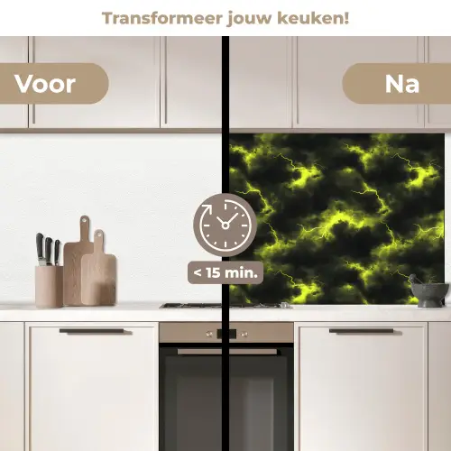 Geel - Storm - Wolken keuken achterwand 2 middel 871 -voor-na2_NL