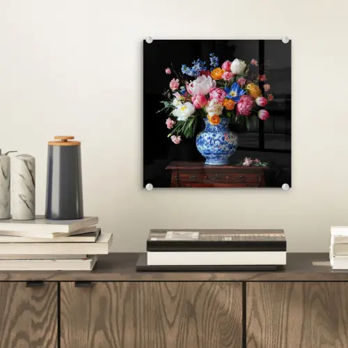 Rozen - Bloemen - Vaas - Boeket plexiglas 5mm klein -sfeer1