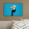 Tucan - Sokkel - Vogel - Koksmuts canvas 2cm klein -sfeer3