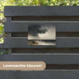 Kust - Golven - Rots - Storm tuinposter los doek klein -sfeer3