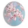 Takken - Bloesems - Roze Akoestische PET Vilt - Rond klein -3d