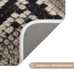 Slangenleer - Patroon - Beige Badmat klein -USP_AntislipFR