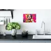 Vrouw - Abstract - Kleurrijk Muursticker klein -keuken