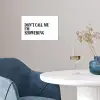 Tekst - Modern - Zwart - Wit poster papier klein -sfeer3