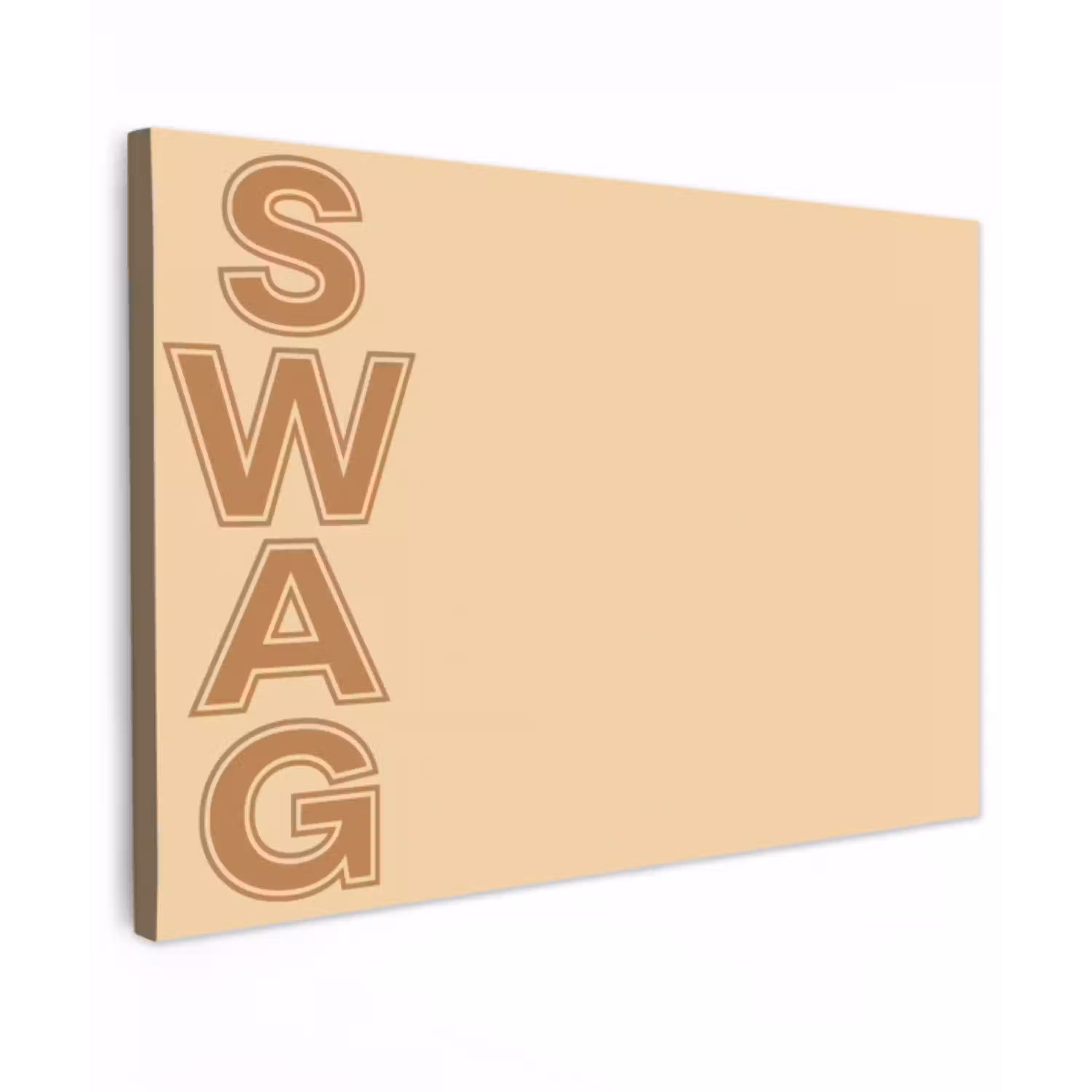 Swag - Bruin - Beige canvas 2cm klein -z3d