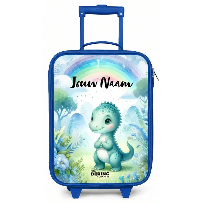 Daantje Dino Kinderkoffer - Blauw klein -zz3dotto
