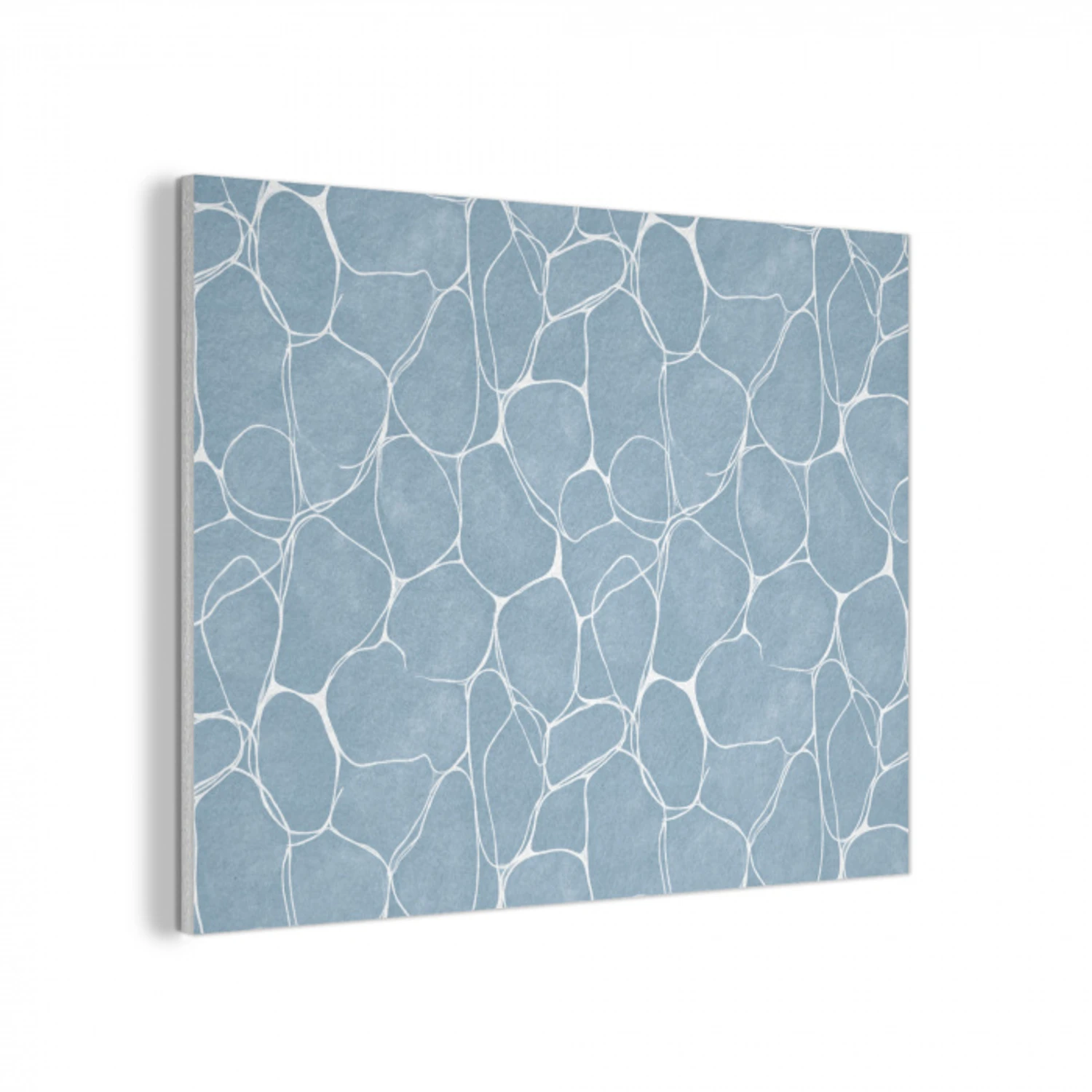 Organisch - Patroon - Blauw PET vilt klein 837 -3d
