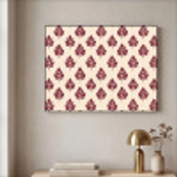 Botanisch - Patroon - Bordeaux Textielframe zwart klein 947 -sfeer2