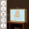 Blauw - Oranje - Tekst Light Box met batterij (Wandlamp) middel -USP_websiteoverzichtNL