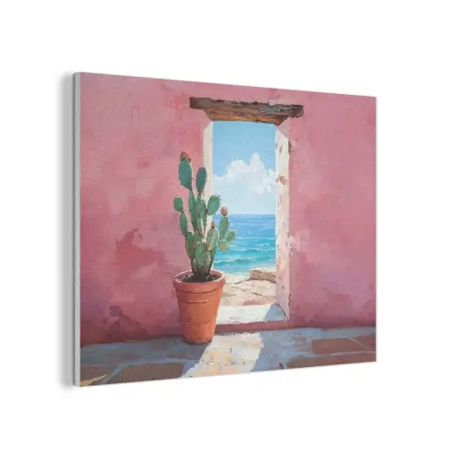 Zee - Roze - Cactus PET vilt klein -3d