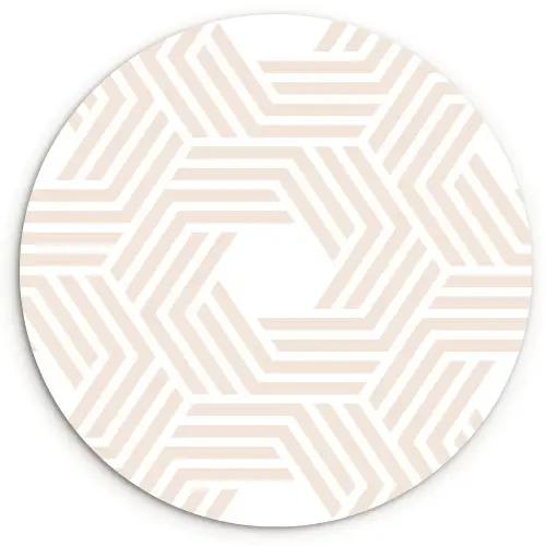 Abstract - Patronen - Design Wandcirkel kunststof plaat 5mm dik klein 188 -3d
