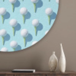 Golf - Ballen - Blauw Akoestische PET Vilt - Rond klein 838 -sfeer5_closeup