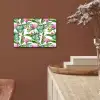 Bladeren - Flamingo - Bloemen - Jungle aluminium wit klein -sfeer4