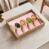 Ingrediënten - Lepels - Hout - Roze Dienblad Rechthoek middel -sfeer1