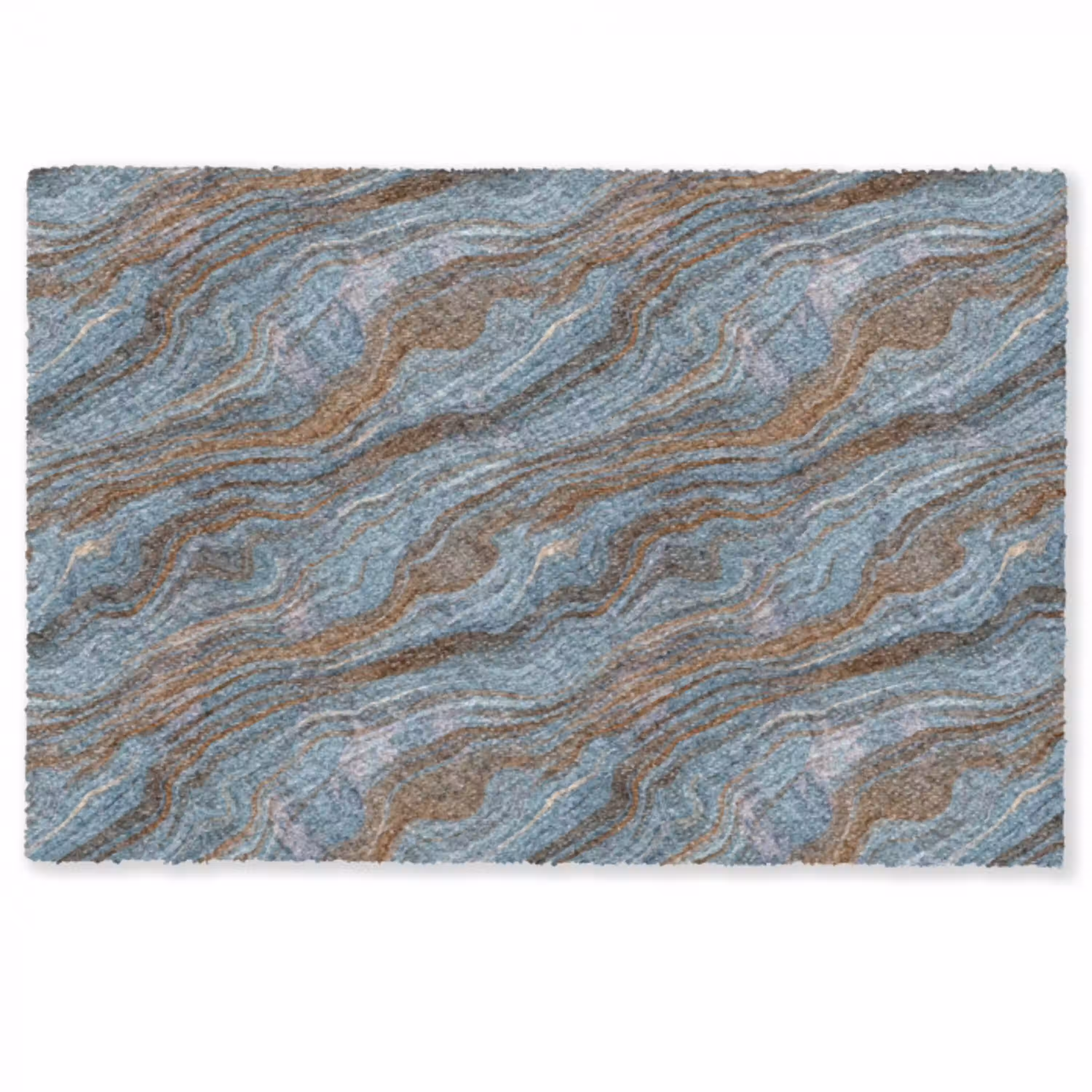 Patroon - Steen - Blauw Deurmat klein 898 -zkaufland3d