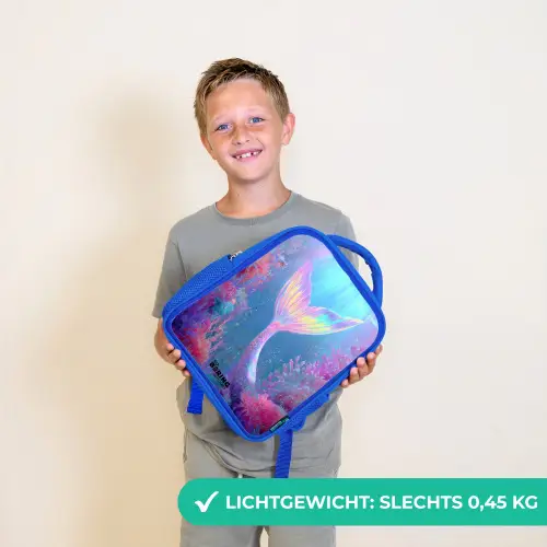 Zeemeermin - Koraal - Water Kinderrugzak - Blauw middel -sfeer1_NL