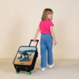 Tralalero tralala Kinderkoffer - Zwart klein -sfeer1