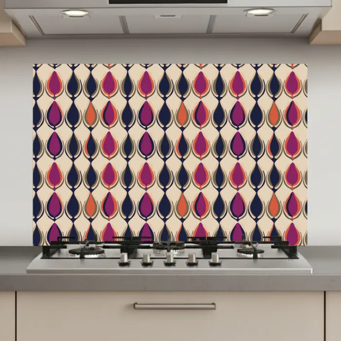 Vintage - Retro - Kleurrijk keuken achterwand spatscherm klein 900 -3d_website