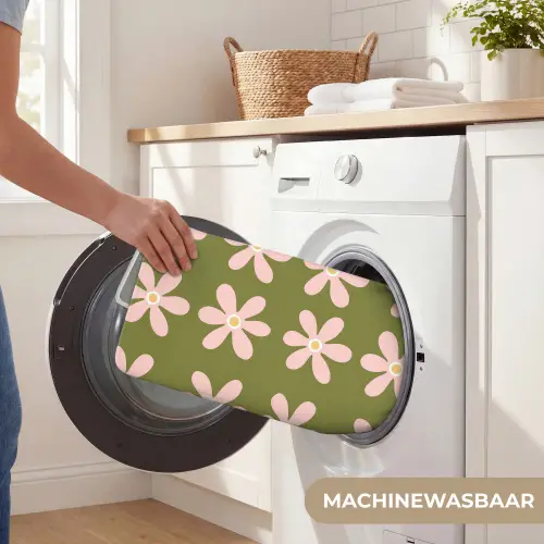 Bloem - Modern - Groen WCmat klein 1009 -USP_WasbaarNL