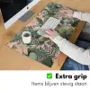 Compositie van bladeren - Groen - Roze Muismat XXL klein -sfeer3
