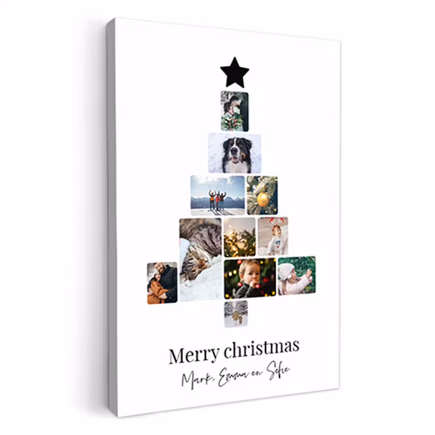 Canvas - Kerstboom collage