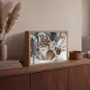 Wolf - Sneeuw - Winter - Dieren - Natuur - Sneeuw Light Box met batterij (Wandlamp) middel -sfeer2