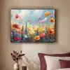 Bloemen - Natuur - Botanisch - Kunst Textielframe - compleet frame klein -sfeer1