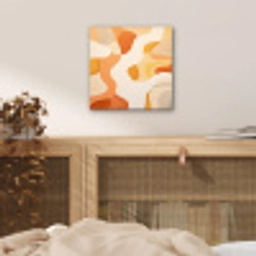 Oranje - Abstract - Kunst aluminium wit klein -sfeer3