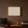 Zand - Golven - Beige Light Box met batterij (Wandlamp) middel 907 -sfeer4