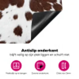 Koeienhuid - Klassiek - Bruin Inductie beschermer vinyl 3mm klein -wsfeer4_website