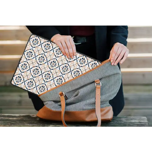 Bladvorm - Patroon - Kleurrijk laptophoes neopreen klein 279 -tas