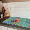 Mok - Koffie - Zigzag - Slagroom Inductie beschermer vinyl 3mm klein -sfeer3