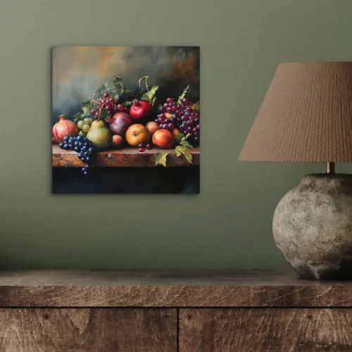 Rustiek - Stilleven - Fruit aluminium wit klein -sfeer2