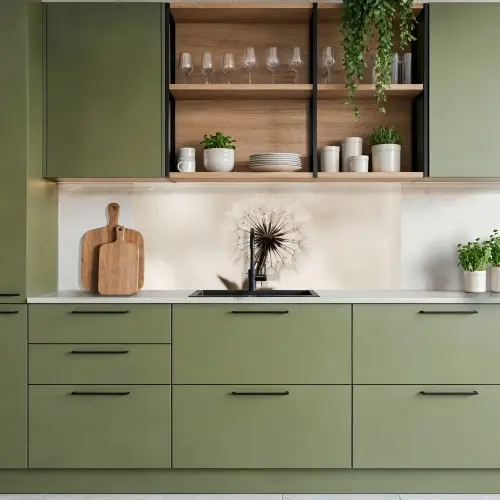 Paardenbloem - Minimalistisch - Wit keuken achterwand 2 middel -sfeer3