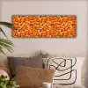 Abstract - Verf - Rood canvas 2cm klein 828 -sfeer1