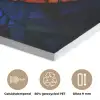 Mozaïek - Glas - Maan - Donkerblauw PET vilt klein -closeup_NL